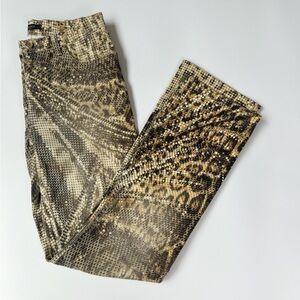 Roberto Cavalli Animal Print Pants